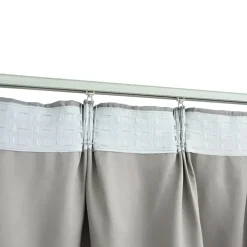 vidaXL - Gordijn - Grijs - Stof - 140 x 225 cm - 2 stuks