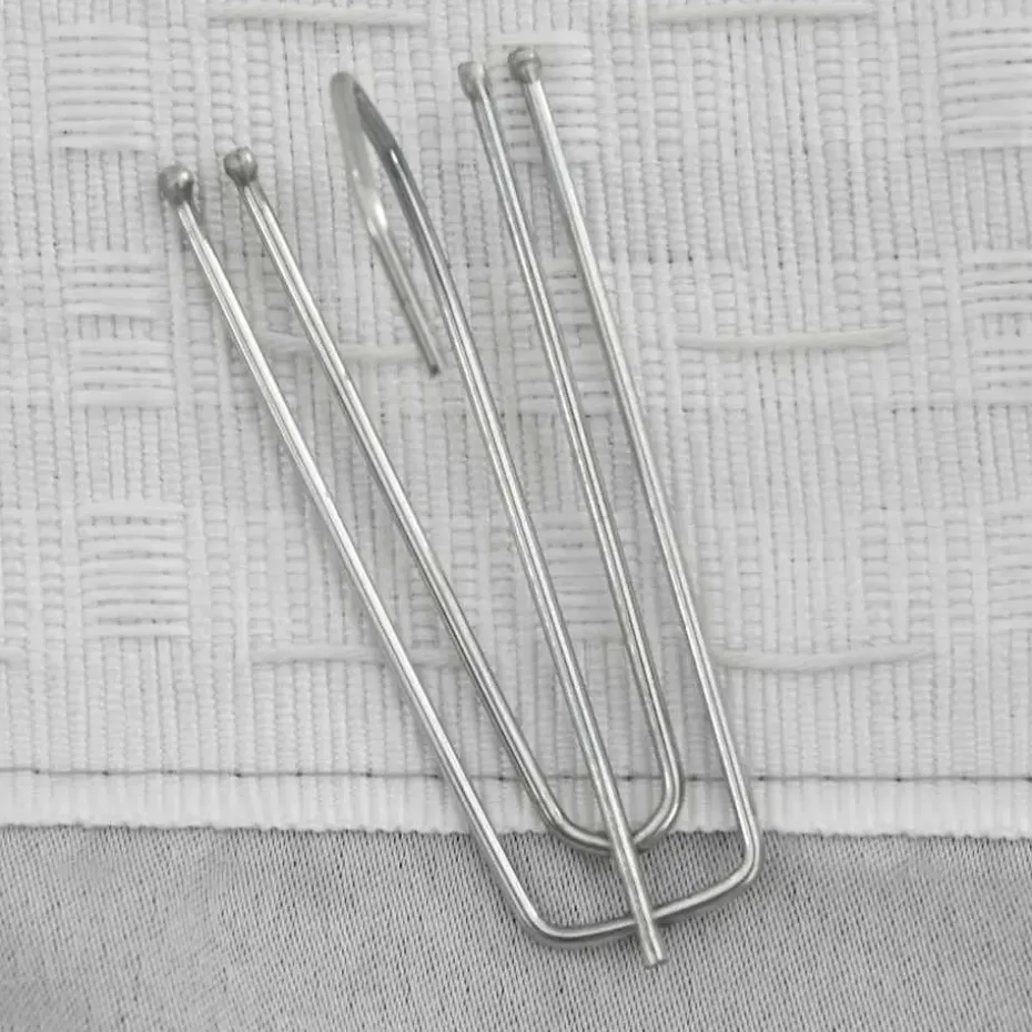 vidaXL - Gordijn - Grijs - Stof - 140 x 175 cm - 2 stuks