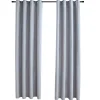 vidaXL - Gordijn - Grijs - Stof - 140 x 175 cm - 2 stuks