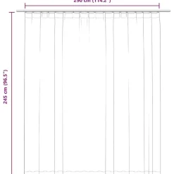 vidaXL - Gordijn - Grijs - Stof
