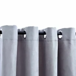 vidaXL - Gordijn - Grijs - Stof - 140 x 245 cm - 2 stuks