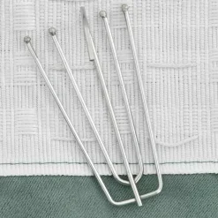 vidaXL - Gordijn - Groen - Stof - 140 x 245 cm - 2 stuks