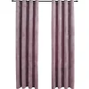 vidaXL - Gordijn - Roze - Fluweel - 140 x 225 cm - 2 stuks