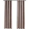 vidaXL - Gordijn - Taupe - Stof - 140 x 245 cm - 2 stuks