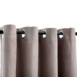 vidaXL - Gordijn - Taupe - Stof - 140 x 245 cm - 2 stuks