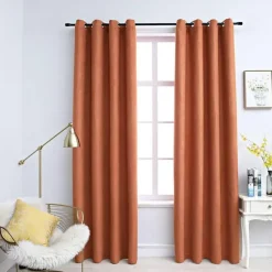 vidaXL - Gordijn - Taupe - Stof - 140 x 245 cm - 2 stuks