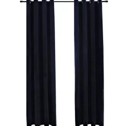 vidaXL - Gordijn - Zwart - Fluweel - 140 x 245 cm - 2 stuks