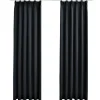 vidaXL - Gordijn - Zwart - Stof - 140 x 245 cm