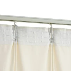 vidaXL - Gordijn verduisterend met haken - Crème - Fluweel - 290 x 245 cm