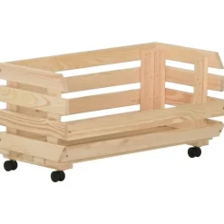 vidaXL - Groentetrolley - Bruin - Grenenhout - 57 x 30 x 80 cm