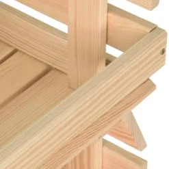 vidaXL - Groentetrolley - Bruin - Grenenhout - 57 x 30 x 80 cm