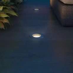 vidaXL - Grondspot - Zilver - Aluminium - 3 stuks