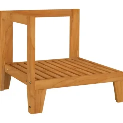 vidaXL - Hoekbank sectioneel - Wit - Acaciahout - Met kussens