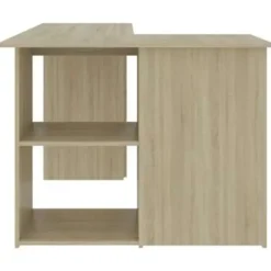 vidaXL - Hoekbureau - Bruin - Bewerkt hout