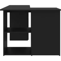 vidaXL - Hoekbureau - Zwart - Bewerkt hout