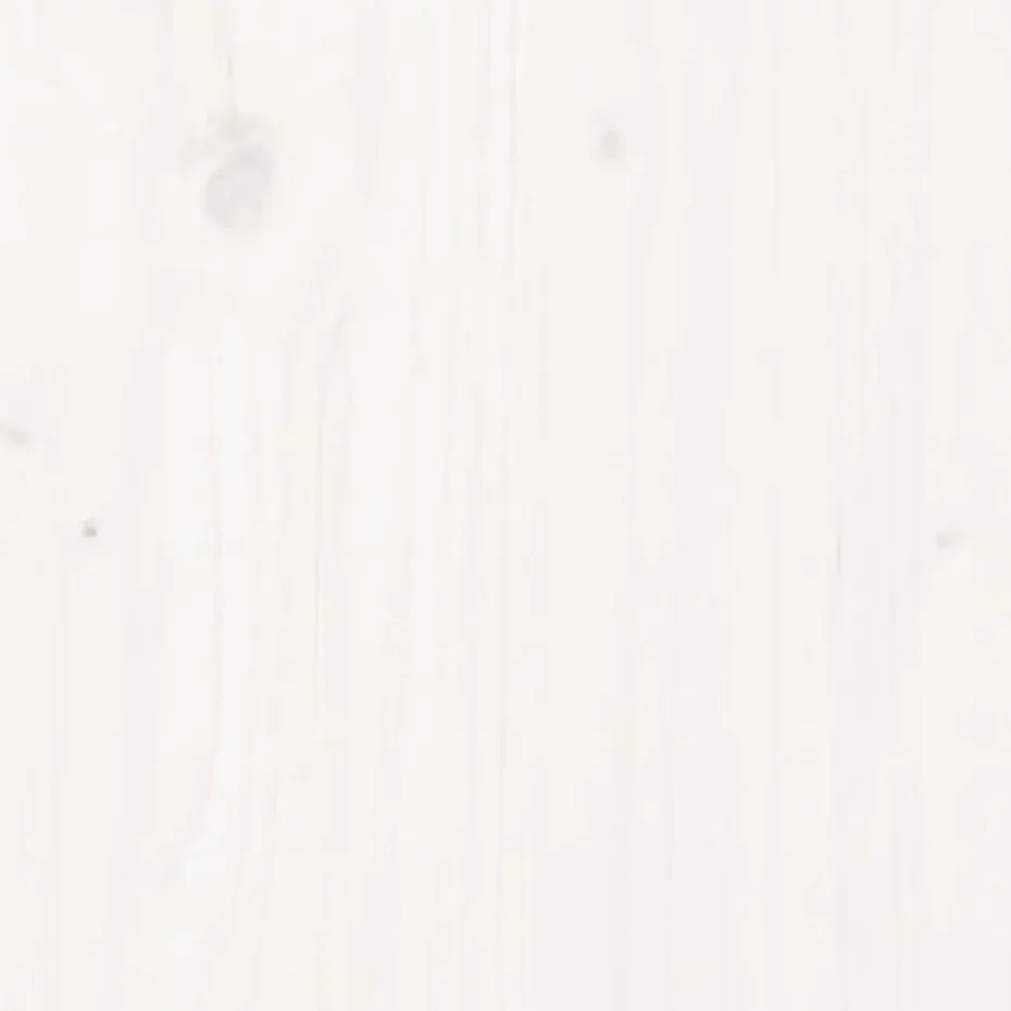 vidaXL - Hoogslaper met bureau - Wit - Massief grenenhout - 90x190 cm