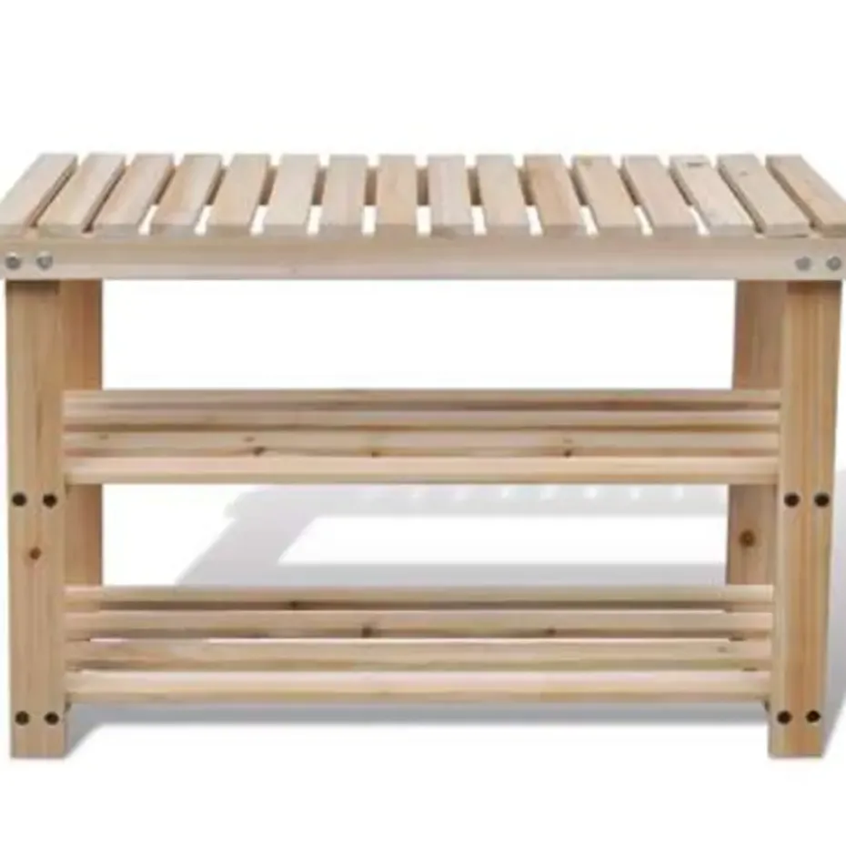 vidaXL - Houten Schoenenkast - Bruin - Hout