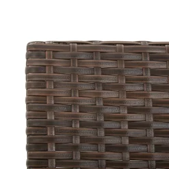 vidaXL - 2-in-1 Tuinbankje met kussens - Bruin - Poly rattan - 176x70x80 cm