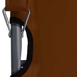 vidaXL - Inklapbare Strandstoel - Bruin - Stof - 2 stuks