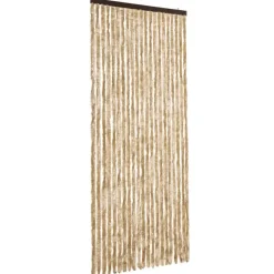 vidaXL - Insectengordijn - Beige - Polypropyleen - 90 x 220 cm