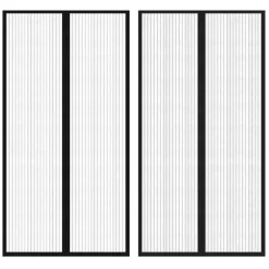 vidaXL - Insectengordijn - Zwart - Polyester - 210 x 100 cm