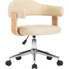 vidaXL - Kantoorstoel - Crème - Kunstleer