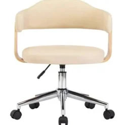 vidaXL - Kantoorstoel - Crème - Kunstleer