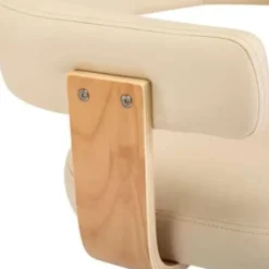 vidaXL - Kantoorstoel - Crème - Kunstleer