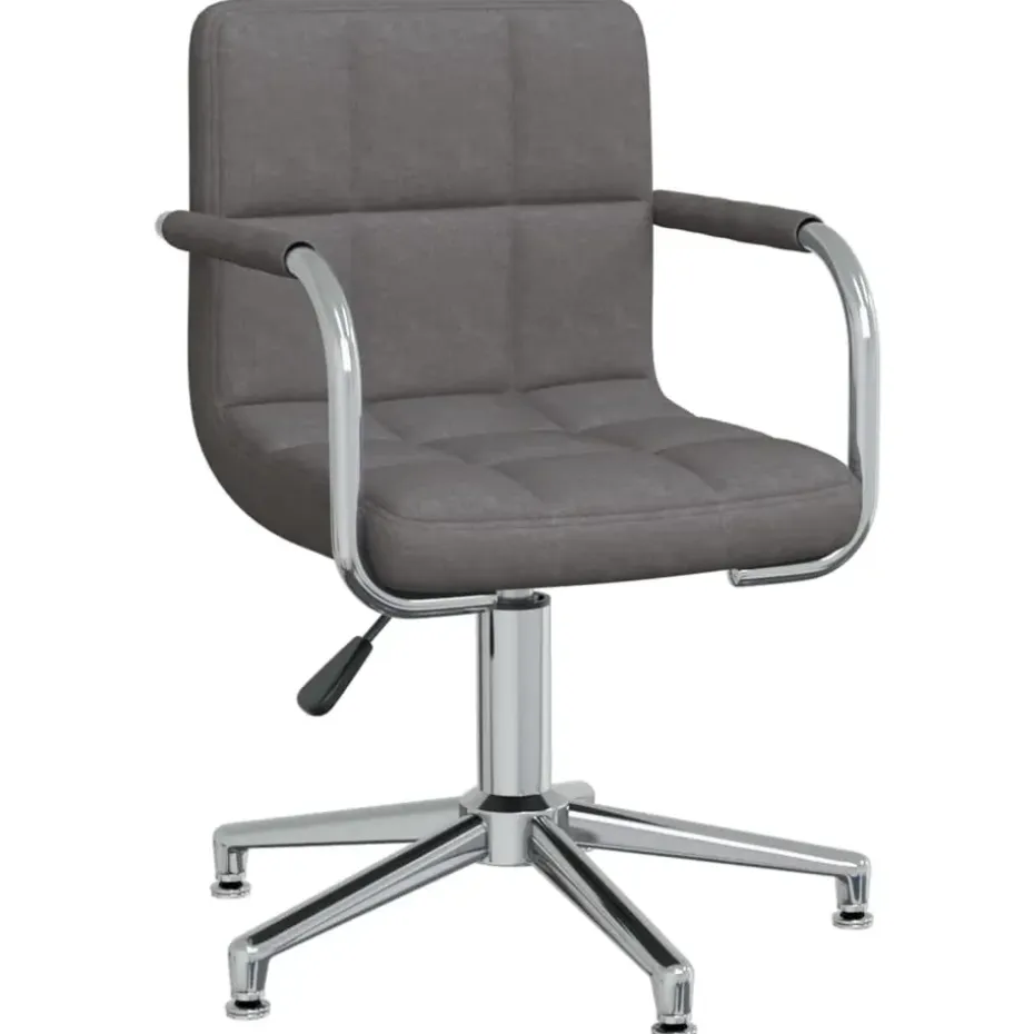 vidaXL - Kantoorstoel - Grijs - Stof