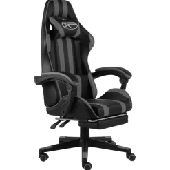 vidaXL - Kantoorstoel - Grijs - Kunstleer