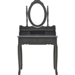 vidaXL - Kaptafel - Grijs - Hout