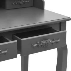 vidaXL - Kaptafel - Grijs - Hout