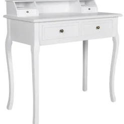 vidaXL - Kaptafel - Wit - Hout