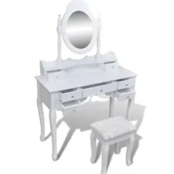 vidaXL - Kaptafel - Wit - Hout