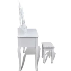 vidaXL - Kaptafel - Wit - Hout