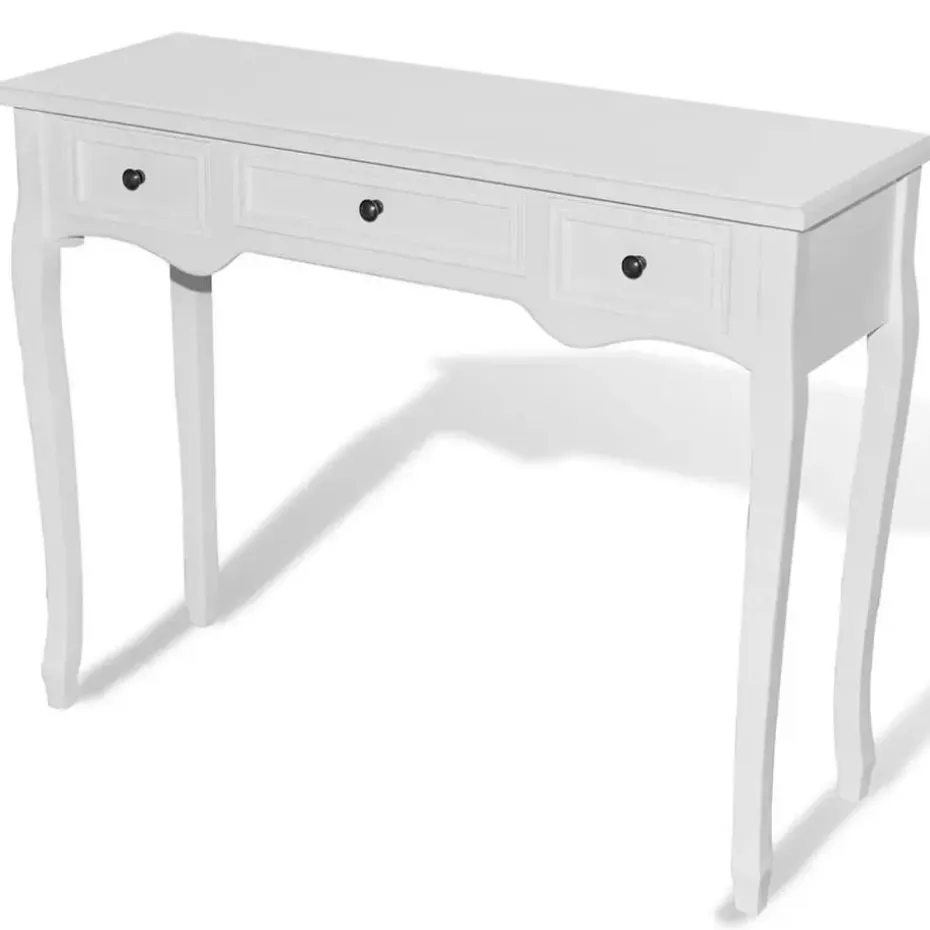 vidaXL - Kaptafel - Wit - Hout