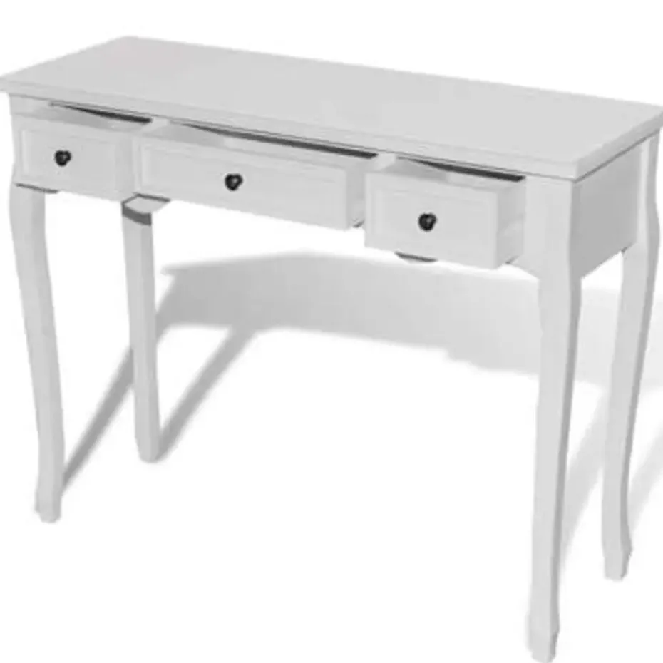 vidaXL - Kaptafel - Wit - Hout