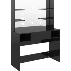 vidaXL - Kaptafel - Zwart - MDF