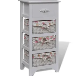 vidaXL - Kast - Wit - Hout - 35 x 27 x 73.5 cm