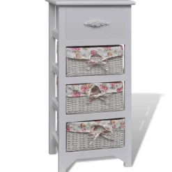 vidaXL - Kast - Wit - Hout - 35 x 27 x 73.5 cm