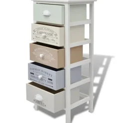 vidaXL - Kast - Wit - Hout - 38 x 28 x 86.5 cm