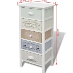 vidaXL - Kast - Wit - Hout - 38 x 28 x 86.5 cm