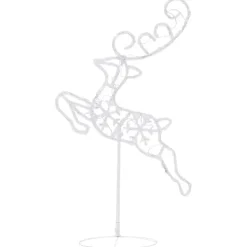 vidaXL - Kerst Rendier En Slee - Cold white