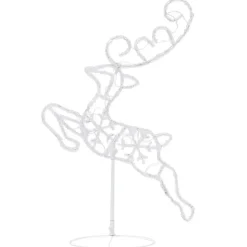 vidaXL - Kerst Rendier En Slee - Cold white