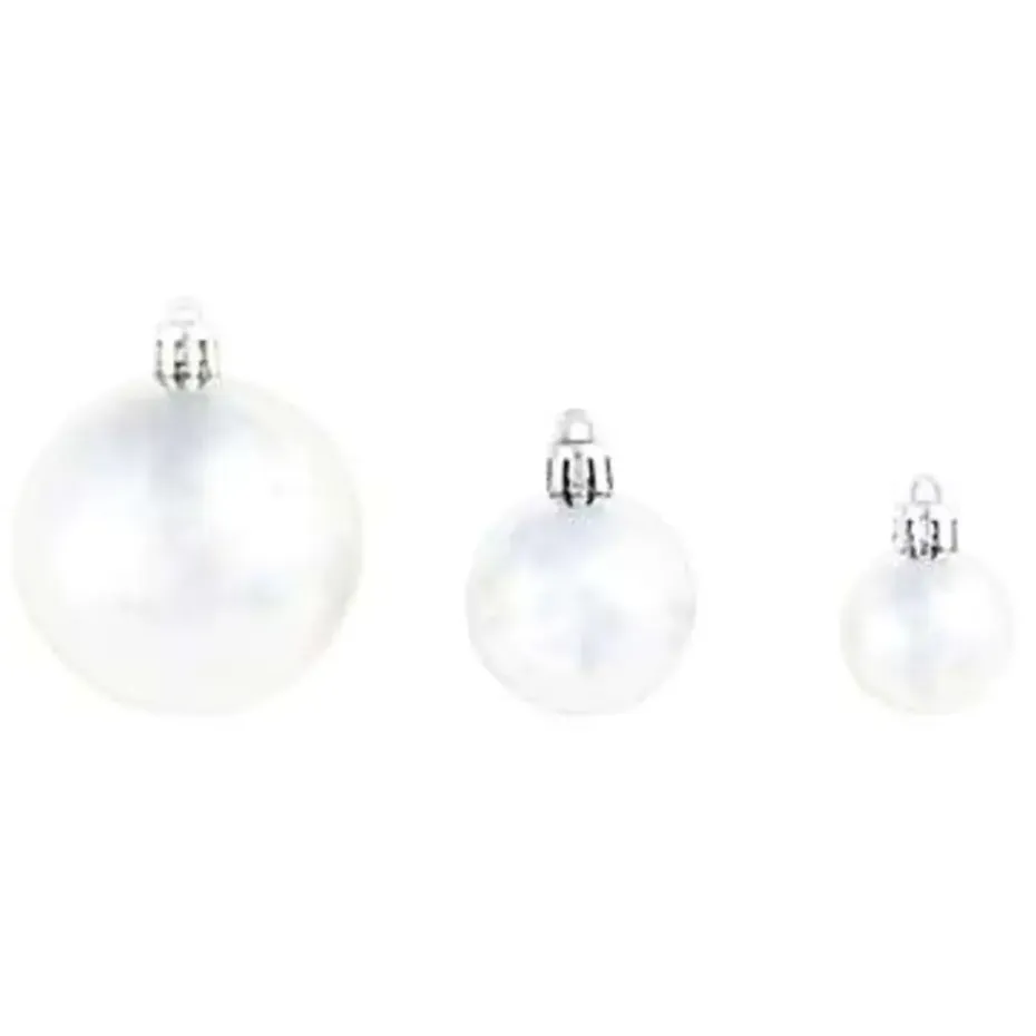 vidaXL - Kerstbal - Zilver - Kunststof - 100 stuks