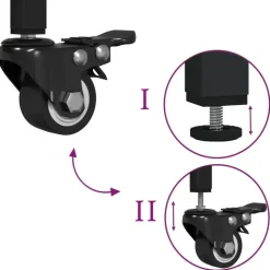 vidaXL - Keukentrolley - Bruin - Bewerkt hout