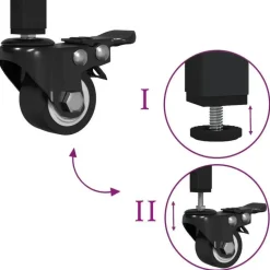 vidaXL - Keukentrolley - Bruin - Bewerkt hout