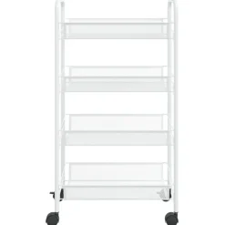 vidaXL - Keukentrolley - Wit - IJzer - 46 x 26 x 85 cm