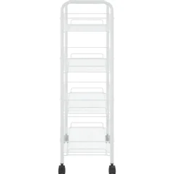 vidaXL - Keukentrolley - Wit - IJzer - 46 x 26 x 85 cm