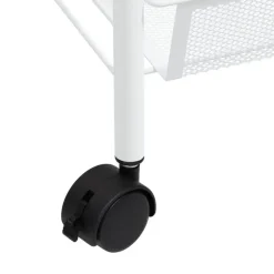 vidaXL - Keukentrolley - Wit - IJzer - 46 x 26 x 85 cm